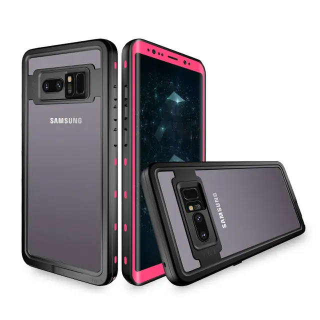 Чехол для samsung S10Plus чехол S10 5G Водонепроницаемый чехол 360 защиты IP68 Note9 samsung Galaxy Note 9 чехол для samsung S9 Etui S10e - Цвет: Rose