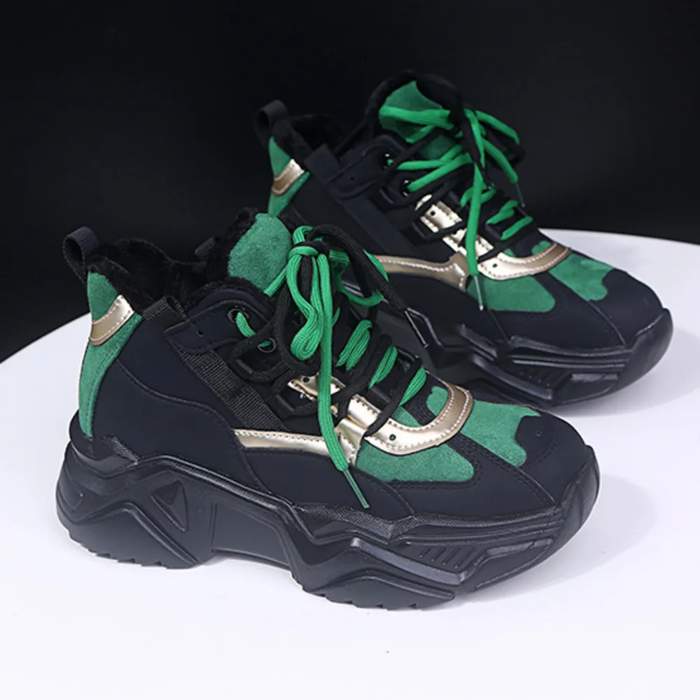 Теплые зимние кроссовки Лидер продаж Новинка Модная женская повседневная обувь