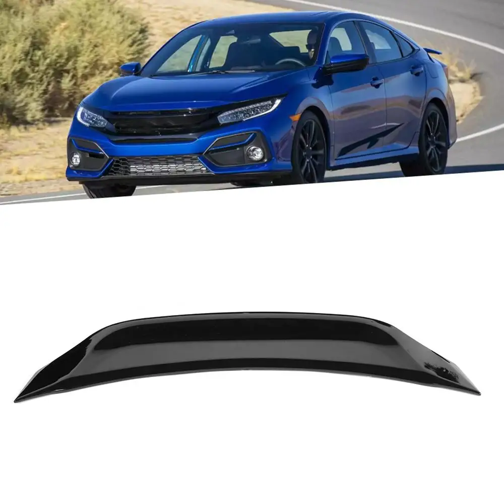 Глянцевый черный спойлер крышки багажника в стиле V3 для Honda Civic 4-дверного седана