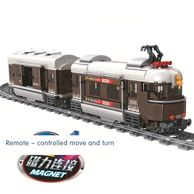 Новый Победитель 5090 Швейцария классический поезд город техника модель