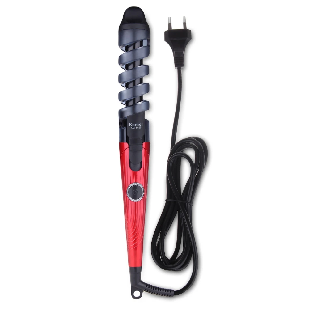 

Kemei Professional Ceramic Hair Curler Waver Roller Magic Spiral Curling Iron Hair Styler Fast Heating Iron Wand Styling Tools50