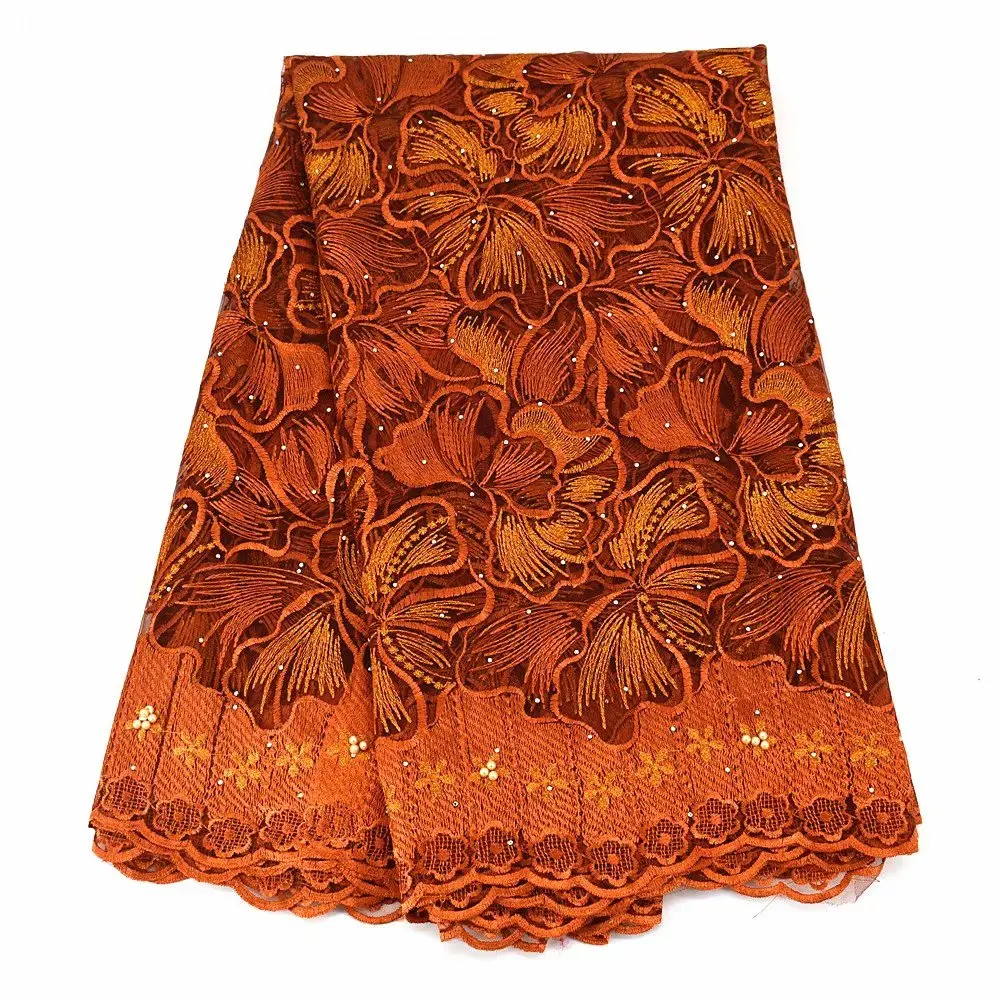 

Новое поступление высокого качества в африканском стиле Французский Чистая Тюль с вышивкой из органзы Вуаль в нигерийском стиле сетчатая Т...