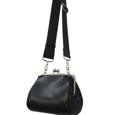 Style black Ретро клип кошельки и сумки с верхней ручкой женские сумки на плечо сумка-мессенджер с цепочкой Золотой зажим сумка через плечо для женщин женские сумочки - Цвет: Style black