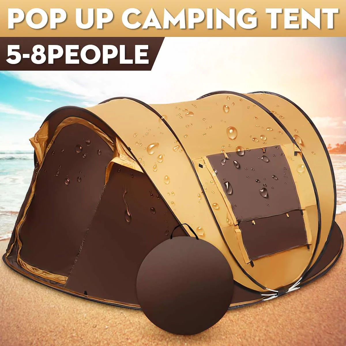 2 8 человек полностью автоматическая палатка для кемпинга ветрозащитная