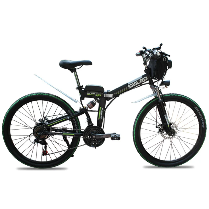 Green-48V 13AH 500W Продукт, литиевая батарея, 26 дюймов, 500 Вт, 48 В, 13 Ач, электрический велосипед, 21 скорость, горный велосипед, дешевая цена, складной e велосипед для продажи - Цвет: Green-48V 13AH 500W