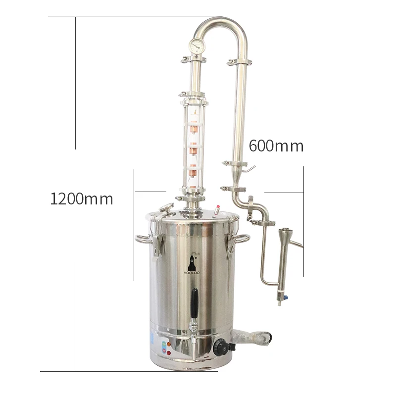 HOOLOO CT30sP Нержавеющая сталь бытовой заваренный дистиллятор высокой эффективности