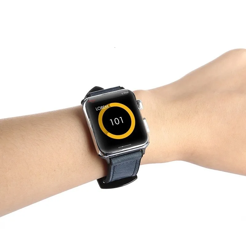 Кожаный силиконовый ремешок для apple watch 44 мм серия 4 3 2 1 ремешок для iwatch 38 мм 42 мм браслет умные аксессуары замена запястья