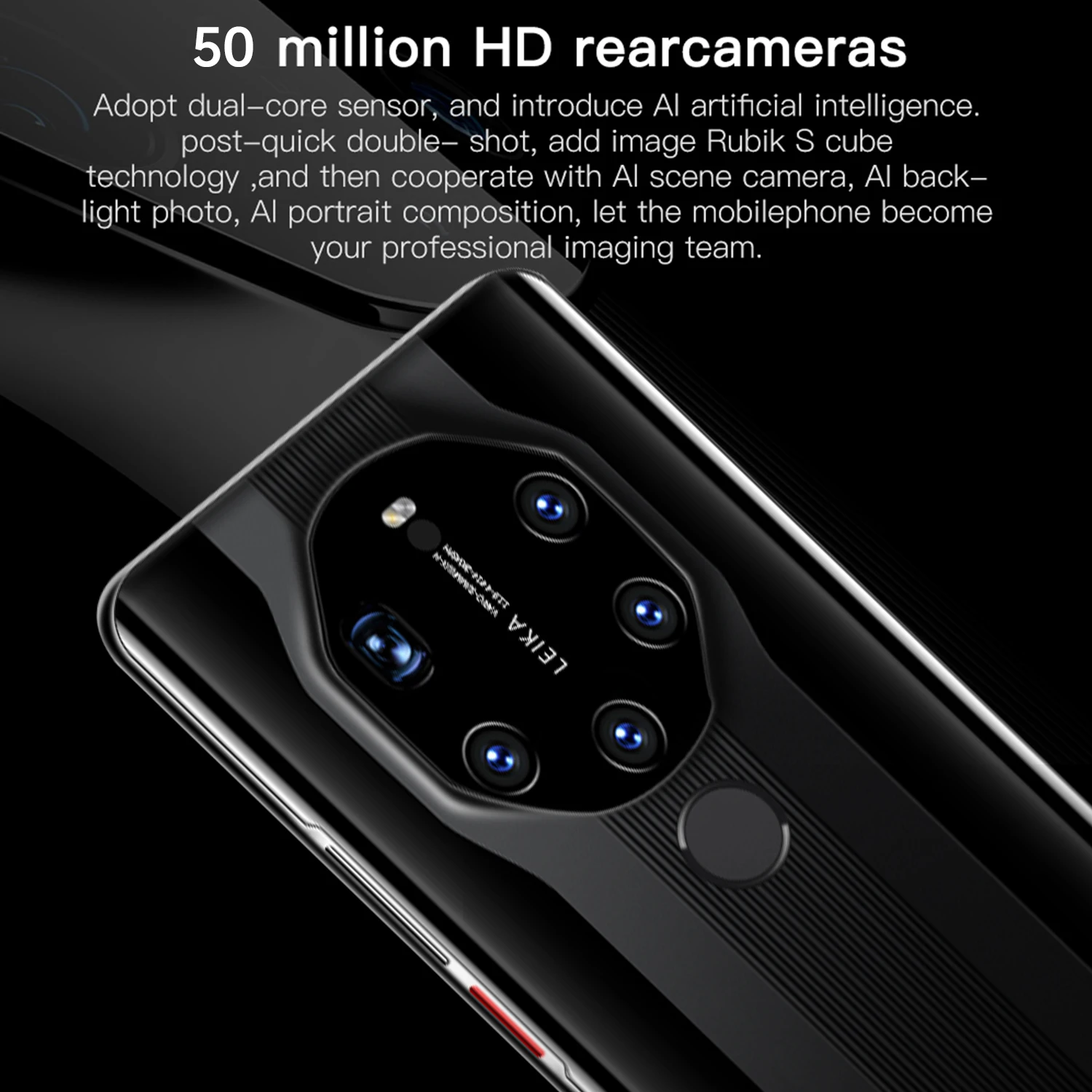 

Mate40 RS 16GB+512GB 7.3inch 1440*3200 5G 24MP+50MP Battery 4k 6800mAh Android 11.0 Face Finger ID Smart Cell Phone MTK68889