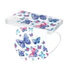 Маски Для Взрослых С Рисунком бабочки одноразовая маска для лица промышленные 3-слойные фильтры эластичные ушные петли маски для рта маски