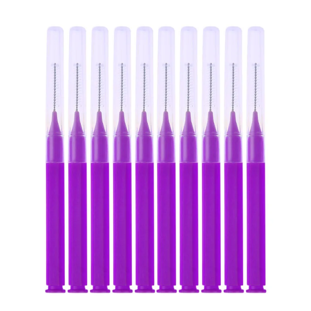 C 10pcs Мягкая межзубная щетка для гигиены полости рта зуб для чистки зубов межзубные чистящие средства зубная щетка инструмент для чистки зубов - Цвет: C 10pcs
