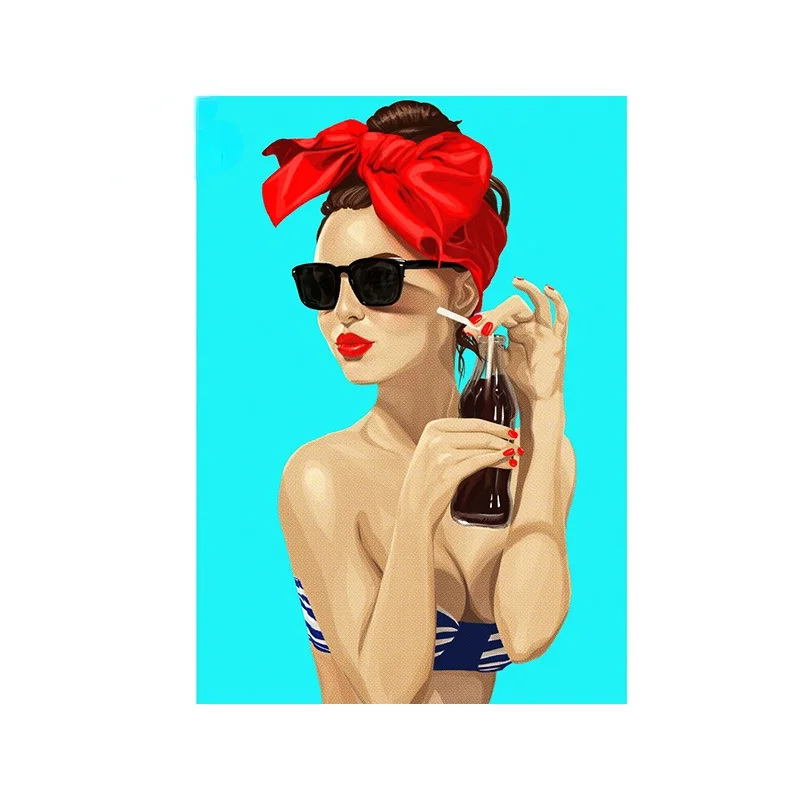 

13cm x 12cm for Summer Girl Motorcycle Car Stickers Custom Printing Waterproof Anime Decals Scratch-proof Decoration