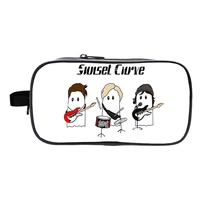 julie and the phantoms pencil case girl cosmetic bags cute cartoon boys pencil bags student zipper cosplay stationery case