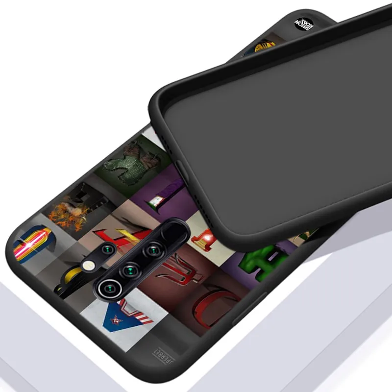 Avengers Marvel For Xiaomi Redmi Note 11 11S 10 9 8 7 Pro 5G 4G Silicone Soft Shockproof Black Phone Case Fundas Capa Cover