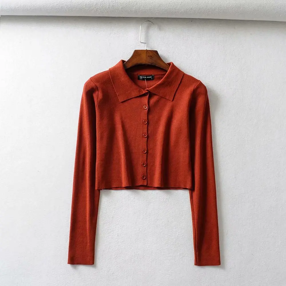 2019 Fall Knitted White Black Cropped Cardigan Women Button Up Korean Sweaters Cute Kwaii Crop Sweater Knitting Top Streetwear |