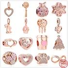 Новые оригинальные аксессуары для браслетов из серебра 925 пробы, Шарм-Бусина Подходит Для шармов Pandora, серебряные бусины 925, браслет для женщин, ювелирные изделия сделай сам, подарок