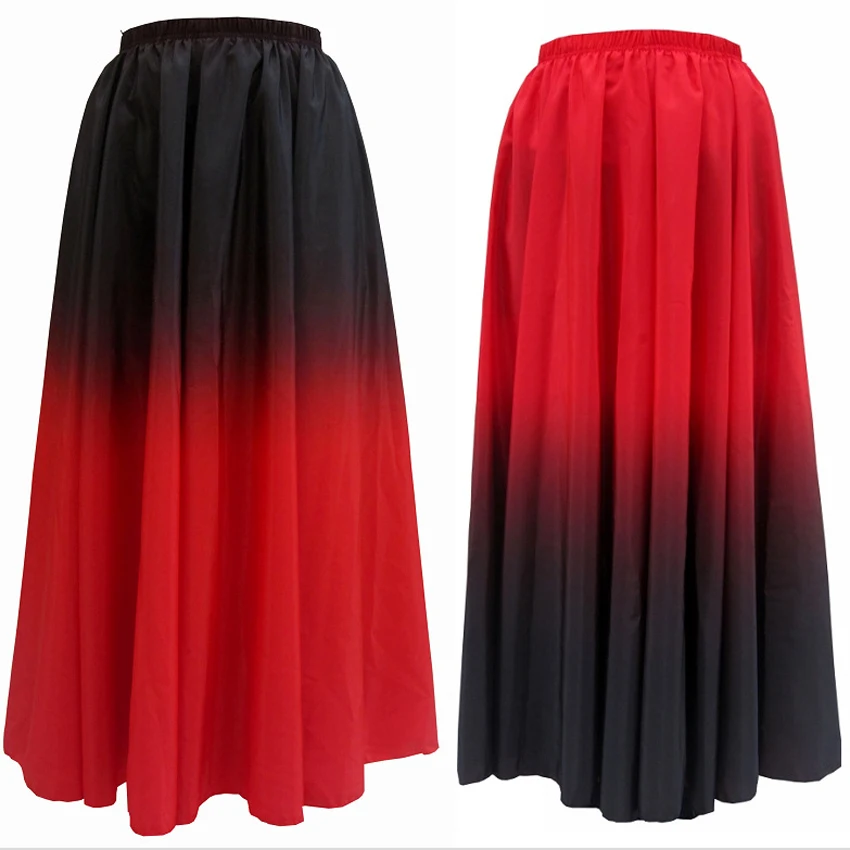 Vestidos de baile de Flamenco para mujer, faldas de baile para actuaciones de escenario, disfraces de 360/540/720 grados, Vestido femenino