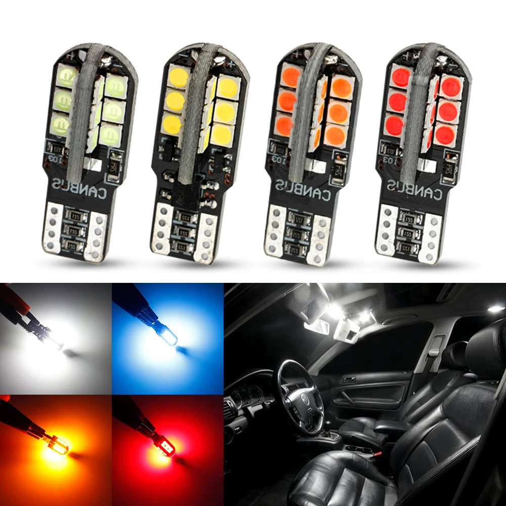 

4 шт., светодиодные лампы T10 W5W 194 168 24SMD 3030