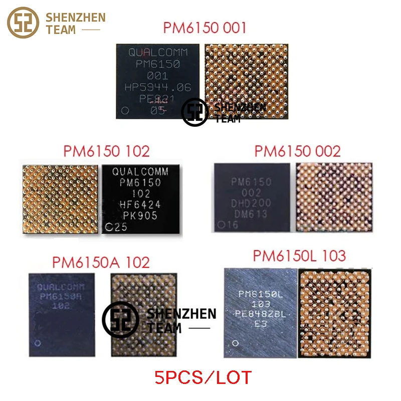 SZteam 5 шт./лот PMIC PM6150 002 102 PM6150A PM6150L источник питания IC для Samsung A6060 A705F Xiaomi REDMI NOTE 7 PRO VIVO