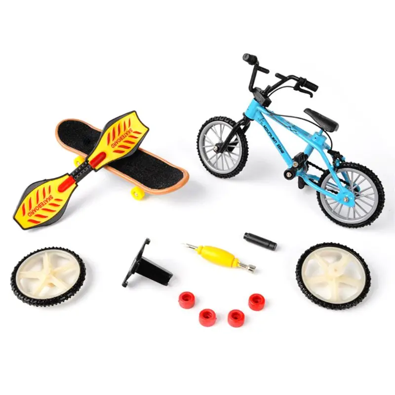 OOTDTY мини Пальчиковый велосипедный спортивный набор велосипедная накладка DIY