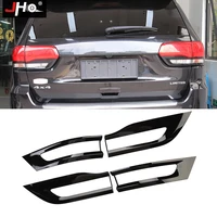 jho black tail light cover tail lamp trim bezel for jeep grand cherokee 2014 2021 2015 2016 2017 2018 limited car accessories