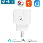 Умная розетка с таймером Tuya ZigBee 3,0, 16 А, 110-250 В