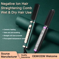 hair care professional ptc heating hair straightener curler styler brush straighting ceramic curling iron hot comb brushes