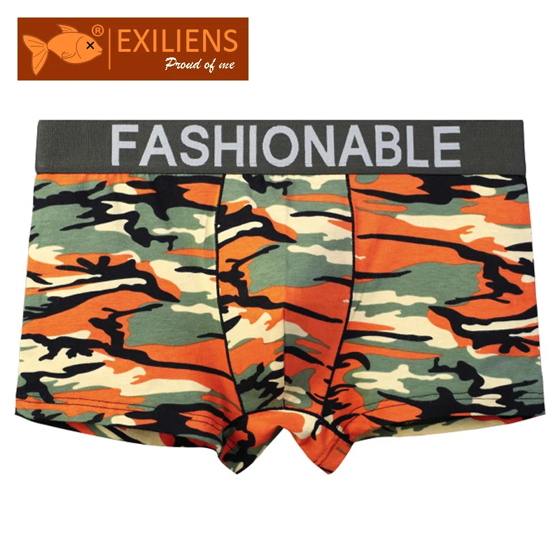 Мужские трусы-боксеры EXILIENS хлопковые камуфляжные трусы боксеры размер L-3XL |