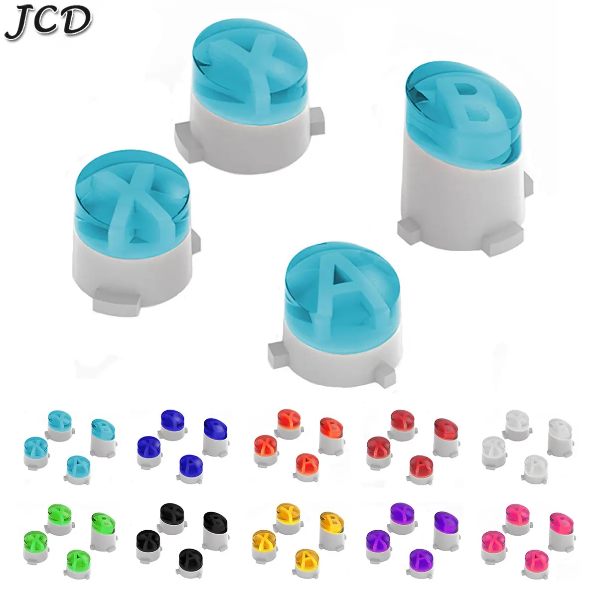 

JCD for Xbox One Controller ABXY Buttons Mod Kit For XBOX One Slim/Xbox Elite Gamepads 10 Colors Transparent Repair Part