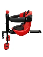 detachable pu bicycle child seat baby front mount safety seat carrier with handrail and back rest bike accessories for kids