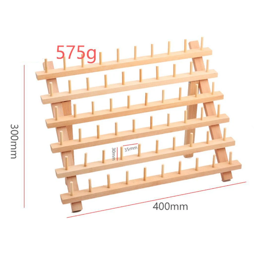 

60-Spool Wooden Thread Rack / Thread Holder Organizer Embroidery Supplies