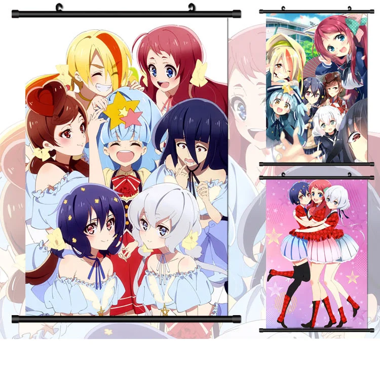 

(40*60cm)ZOMBIE LAND SAGA Plastic Wall stickers anime around posters wall scroll painting ZOMBIE LAND SAGA
