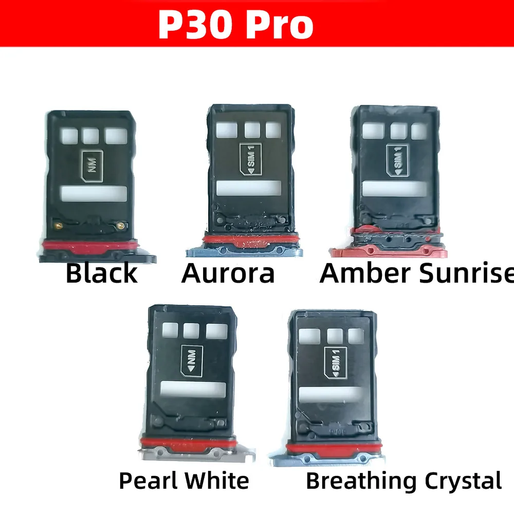 Лоток для Sim-карты Huawei P30 Pro держатель Sim SD-карты слот лоток запасные части