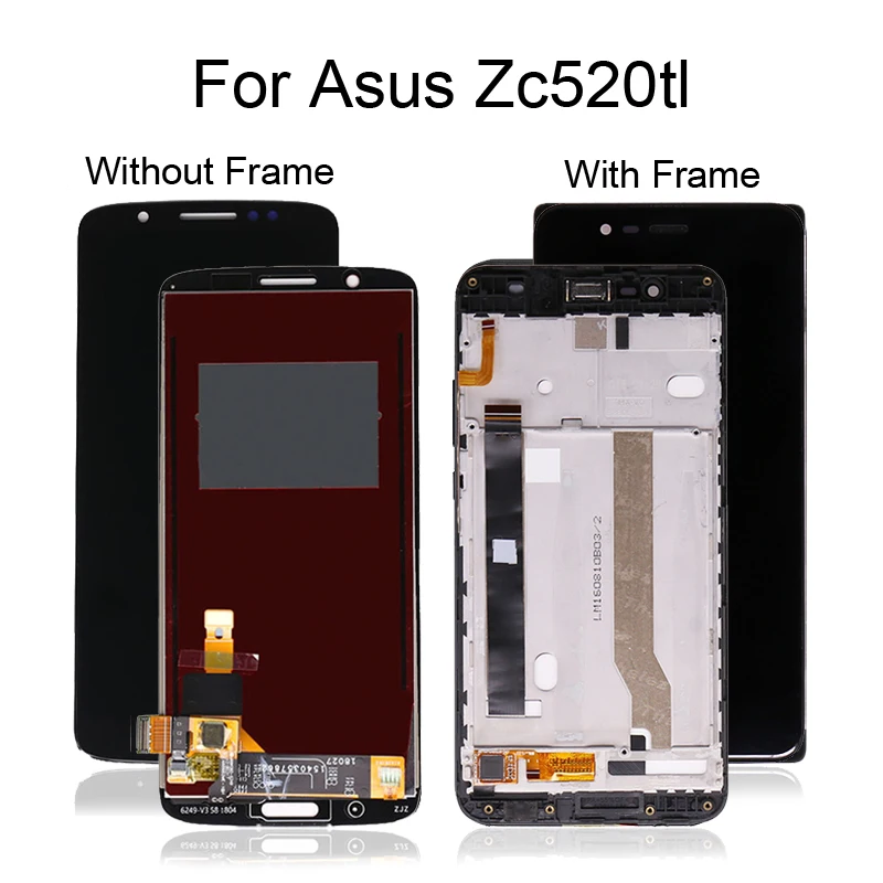ЖК-дисплей для Asus Zenfone 3 Max ZC520TL сенсорный экран в сборе дигитайзер с рамкой