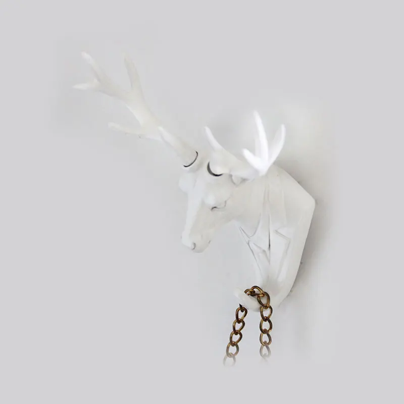 

3D Gentlement Animal Cape Deer Storage Hooks Coat Clothing Keys Wall Organizer Hooks for Home Hotel Decorating Storage Holder