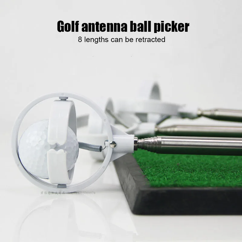 

Golf Spring Ball Picker Stainless Steel Ball Picker 8-Section Retractable Stadium Supplies Golf Spring Ball Picker Golf