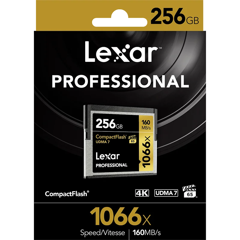 100% оригинальная карта памяти Lexar CF UDMA 7 Max 256 ГБ 128 Гб 64 32 160 МБ/с./с 1066X