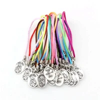 30pcs zinc alloy metal san judas tadeo religion pendants chinese knot wire bracelets handmade diy jewelry party gifts c 16