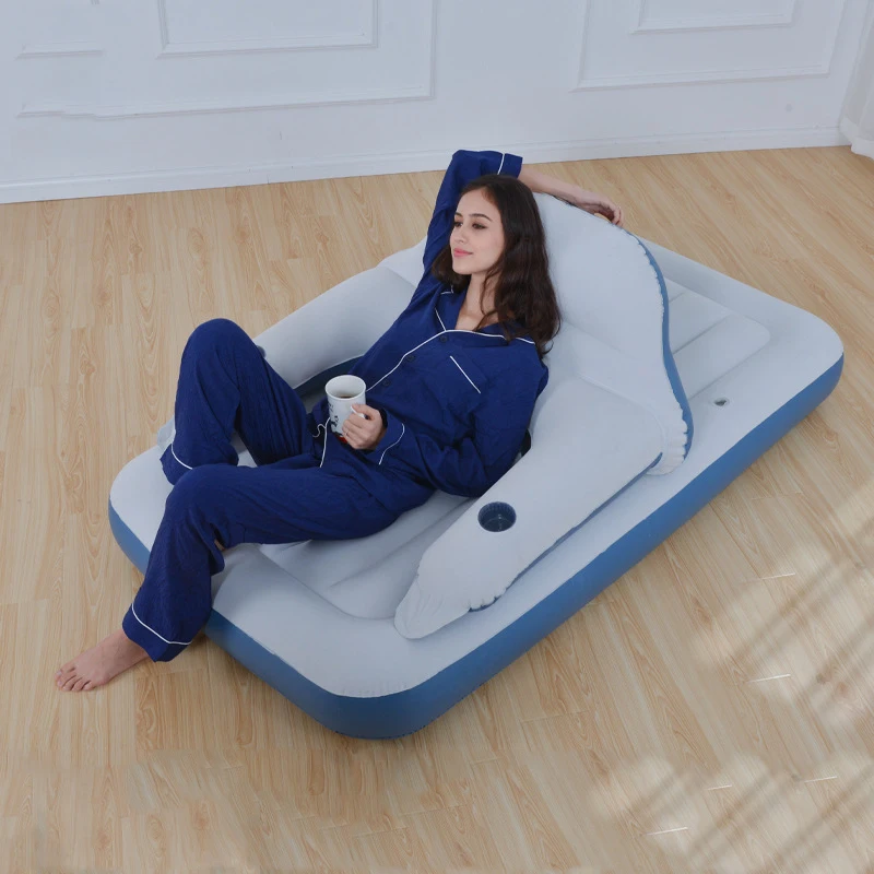 Надувная кровать для двух или одного человека Воздушная матрас сна портативный