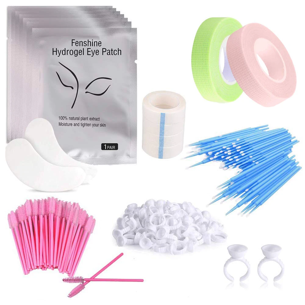 

1 Набор глазные гель-патчи палочки для туши для ресниц аппликатор кисти для ресниц кольца для наращивания ресниц кольца для макияжа держате...