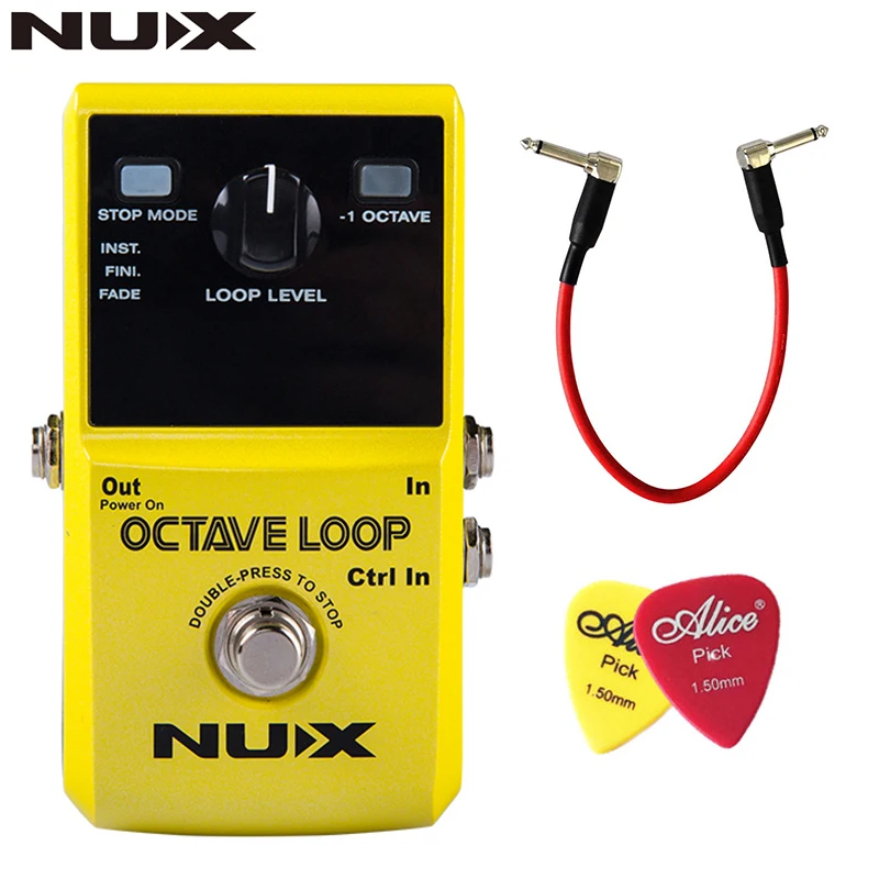 NUX Octave Loop педаль петлителя с 1 Effect Infinite Layer басовыми линиями True Bypass Эффект педали