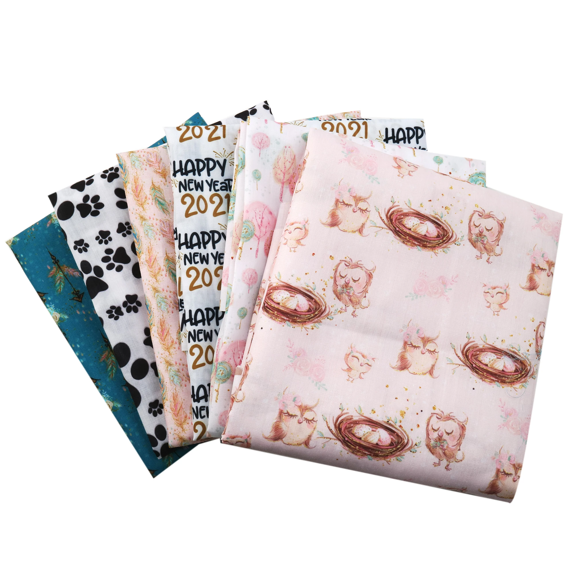 Аксессуары David сова цветок Полиэстеровая хлопчатобумажная ткань для тканей