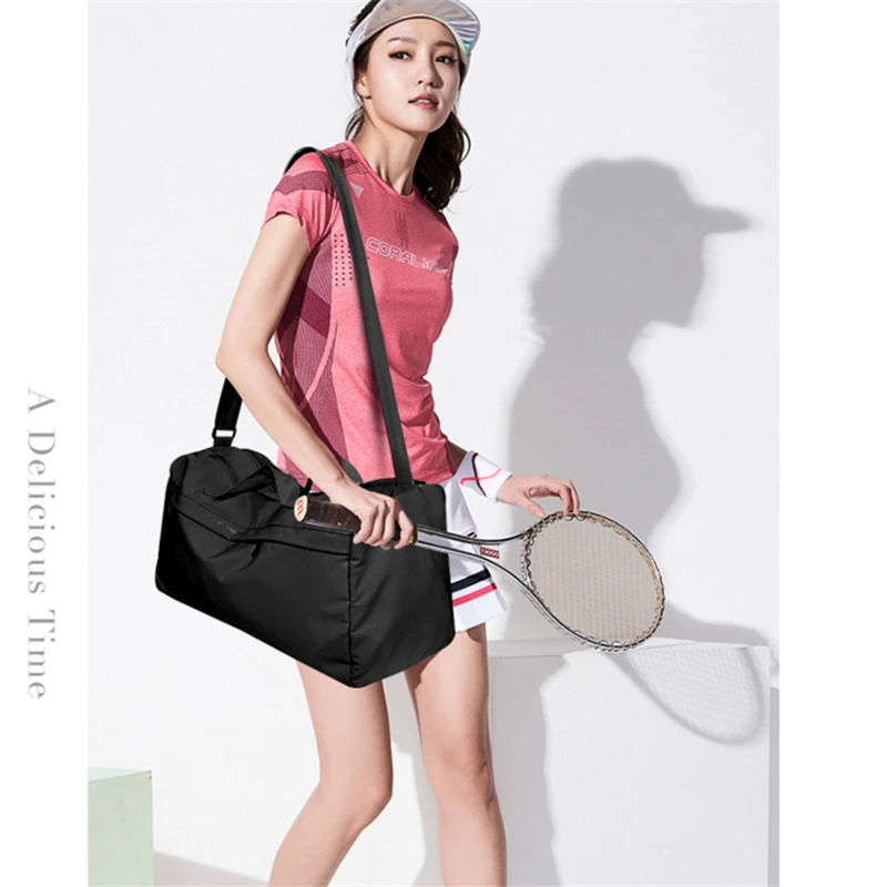 Sports Yoga Bag Fashion Trend Women Large Capacity Hand Luggage Simple Shoes Position Gym Fitness Training Golf Tennis Handbag