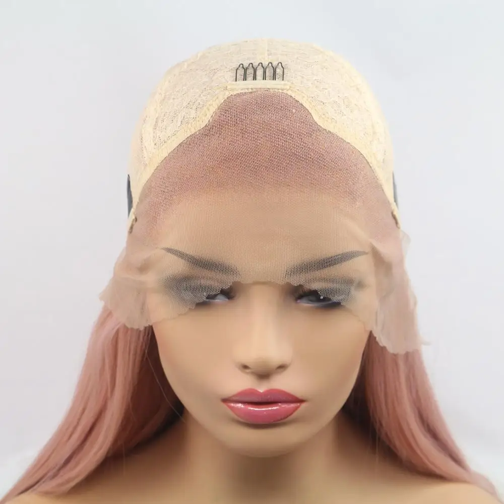 

DANBO black gradient light pink lady curly hair wig heat-resistant wig suitable for cosplay or party