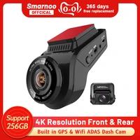 4k dash cam built in gps speed dual 1080p front and rear adas car camera with 247 parking mode sony night vision support 256gb