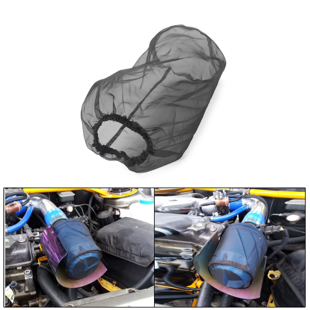 

1Pcs Car modified mushroom head dust Black Engine Cold Air Intake Filter Mesh Conical Cover Tool Accessories