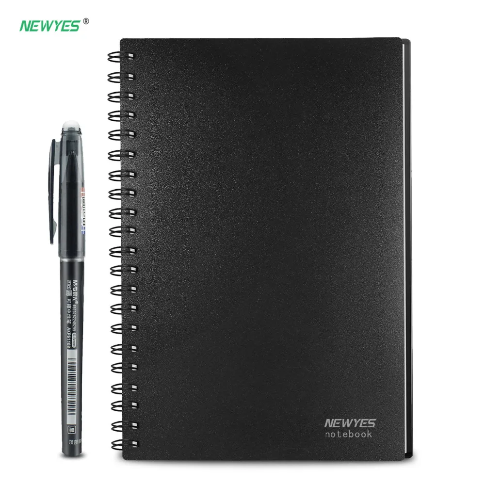 

A6 size Smart Reusable Erasable Notebook Microwave Wave Cloud Erase Notepad Note Pad Lined With Pen save paper