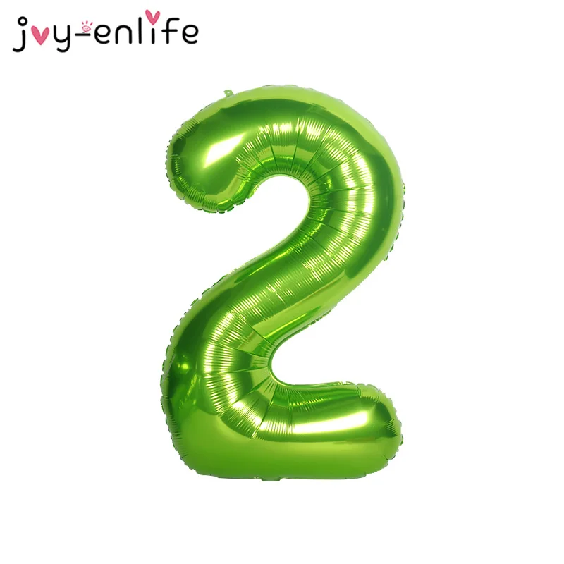 Гелиевый шарик из фольги с зеленым номером 40 дюймов 1 шт. шары украшения на день