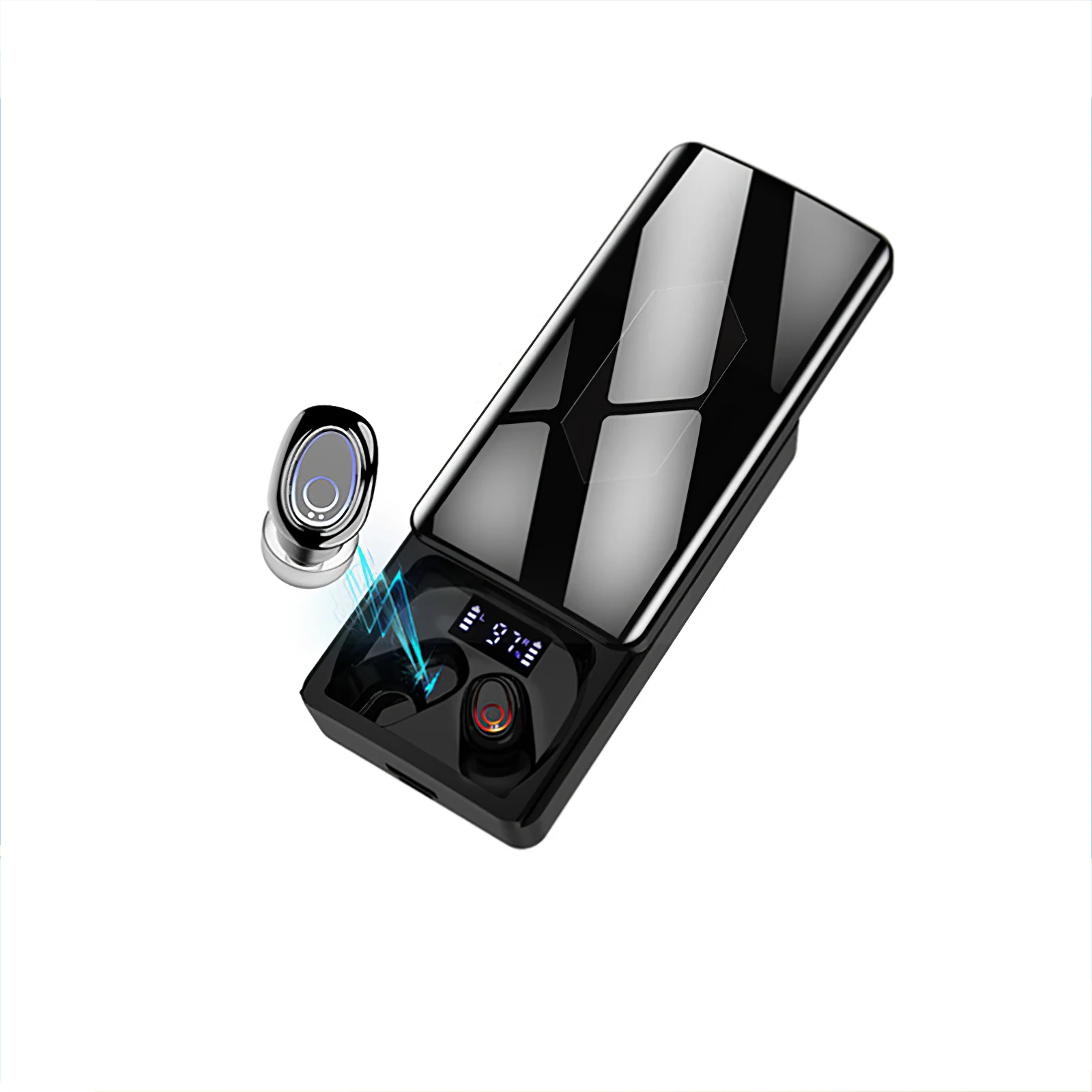 

Earphone Bluetooth Earphones In-Ear Sports Earphones Noise Reducing Earphone For Business Sports Travel 10000mAh Wireless