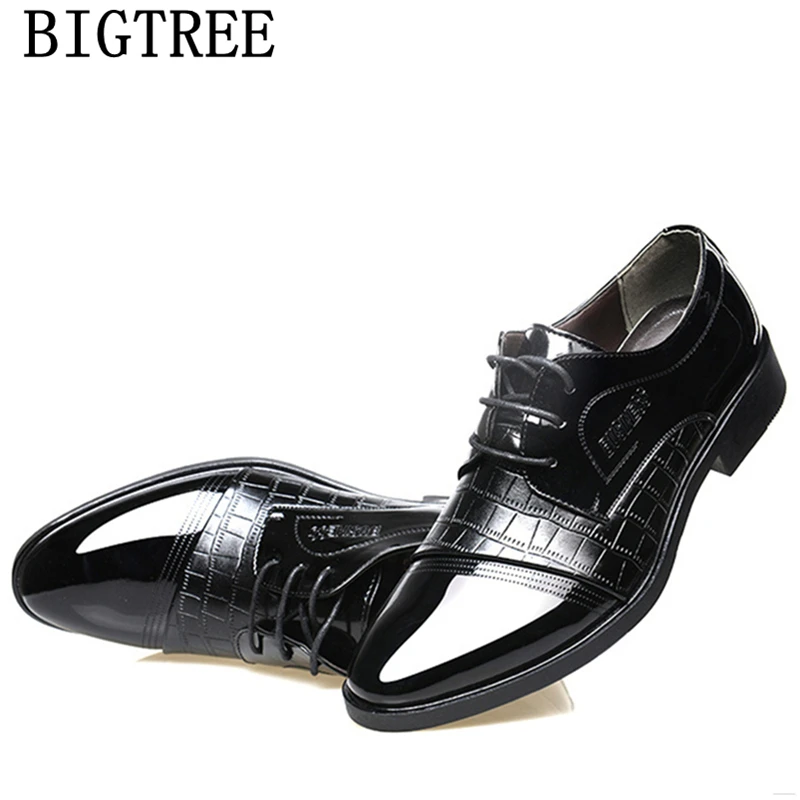 Роскошные Для мужчин офисные туфли в итальянском стиле туфли-оксфорды для