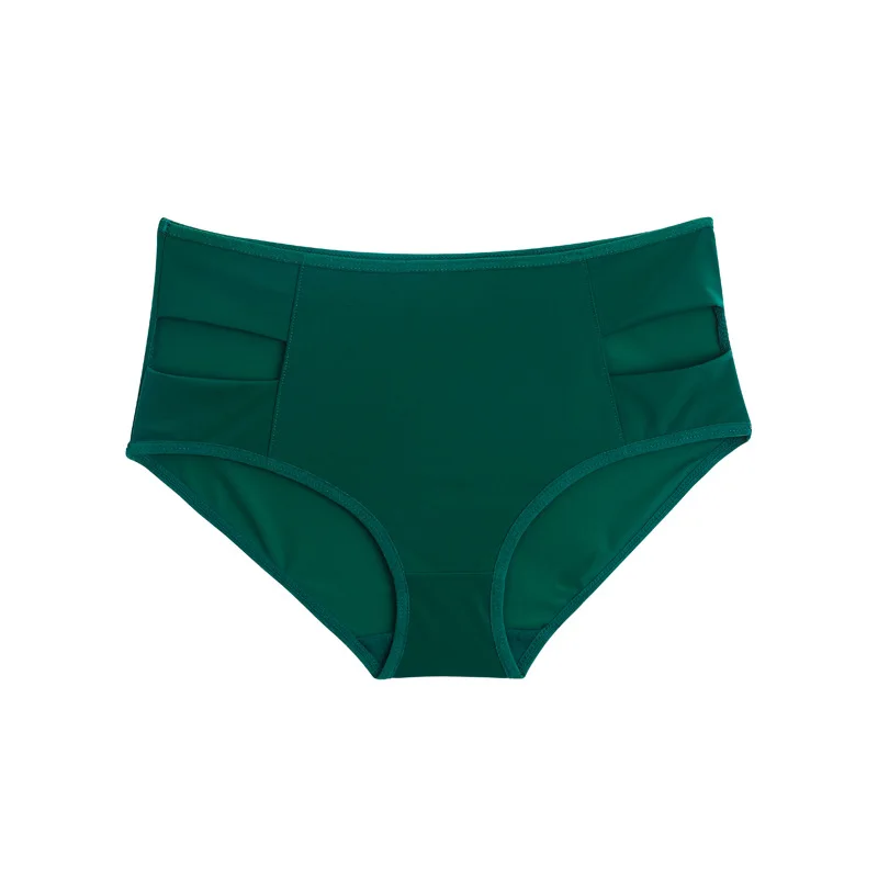 

Ice Silk Seamless Briefs Women Hollow-out High Waist Underwear Sexy Fitness Exercise Lingerie Cotton Crotch Solid Panties